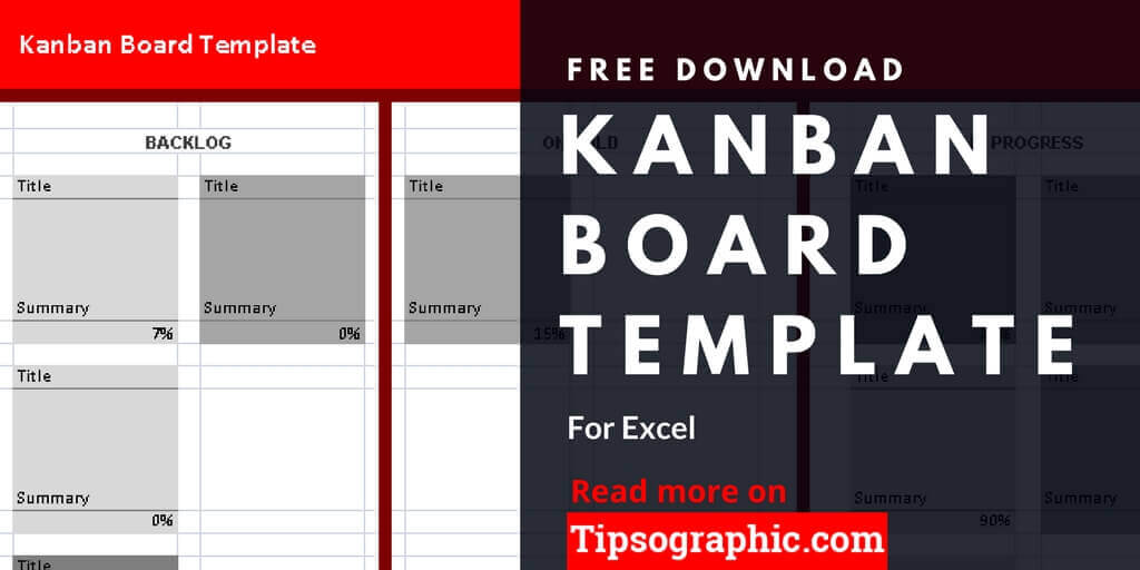 Kanban Board Template for Excel, Free Download Tipsographic