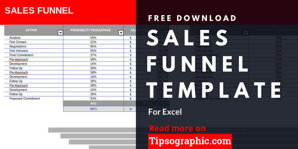 Sales Funnel Template for Excel, Free Download > TIPSOGRAPHIC