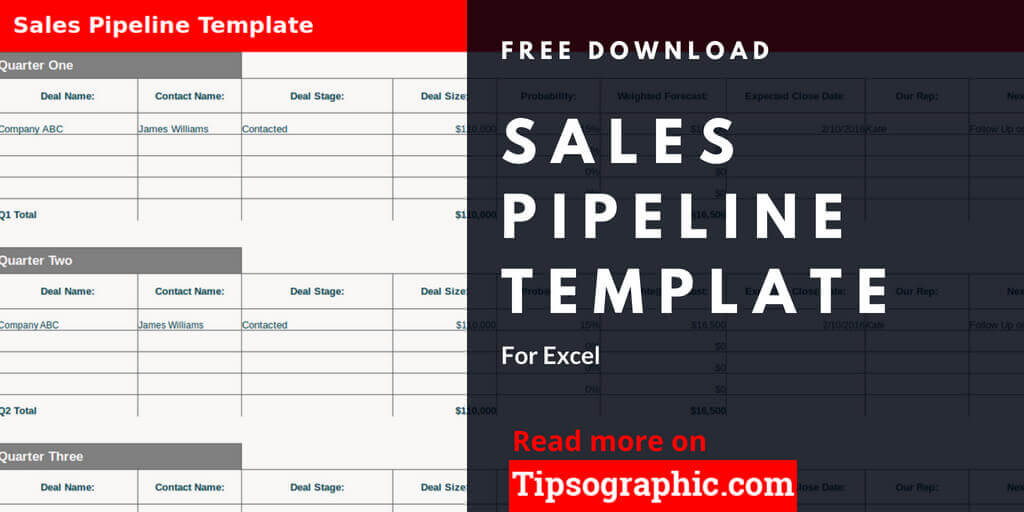 Sales Pipeline Template For Excel Free Download Tipsographic