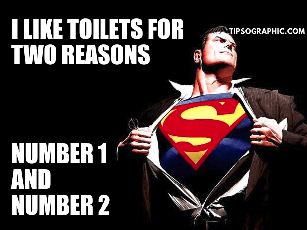 superman meme shit clean poop memes toilet humor most sick jokes weekend humor cynical one liners data management jokes manager quotes tipsographic