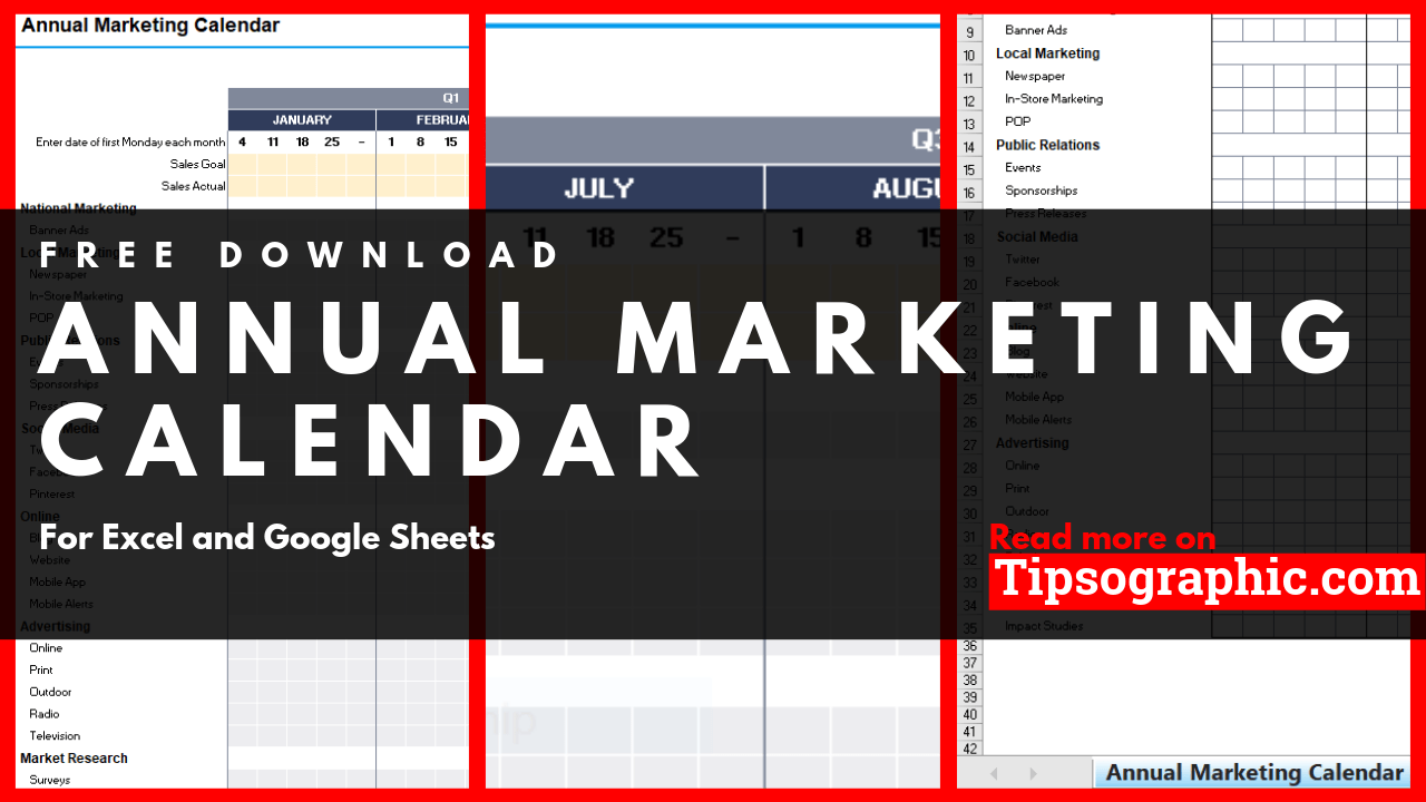 Yearly Schedule Template Excel 2020