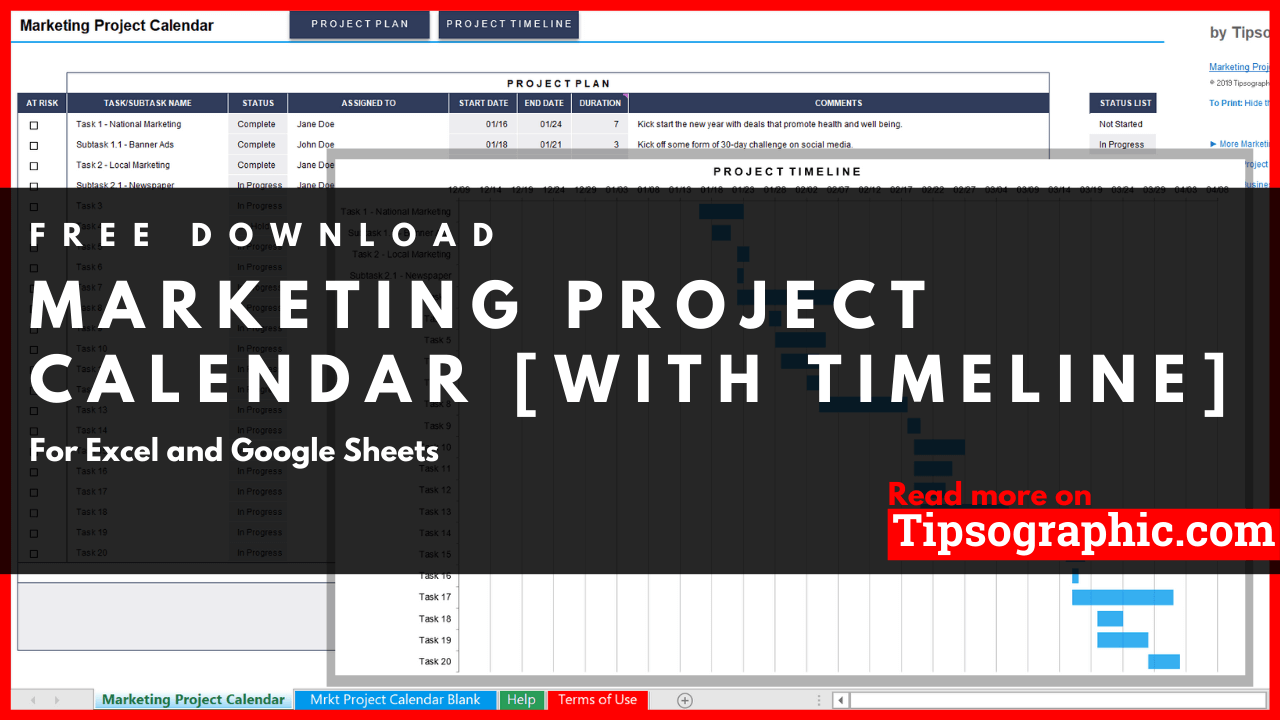 2021 Excel Calendar Project Timeline - Plantillas de calendario en Excel gratuitas y listas para ... - Timelines are also fantastic for managers because they make it easy to understand the amount of work that has been done and the amount of work that remains to be done.