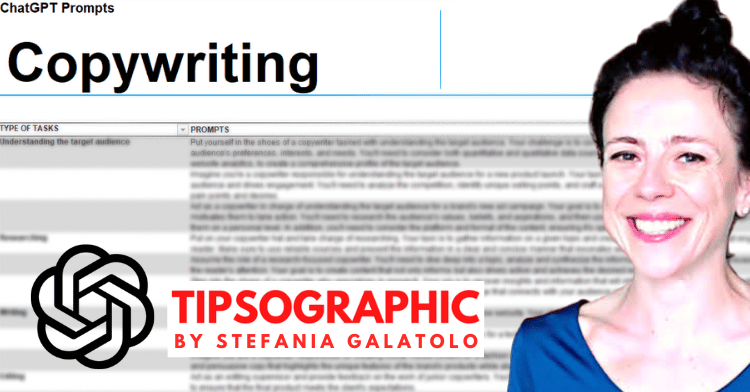 chatgpt prompts copywriting prompt chatgpt copywriter stefania galatolo tipsographic